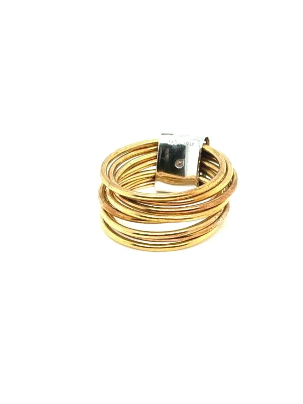 925 Gold Vermeil Pave Cz Multi Circle‎ Rings